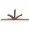 Ekena Millwork Richland Smooth Timber Gable Bracket, Douglas Fir, 108"W x 54"H x 5 1/2"D x 5 1/2"F, 12/12 Pitch GBW108X54X0606RIC00SDF - alternate 4